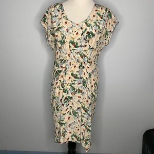 Anthro silk dress